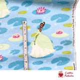 Princess Lily Pad Flower fabric, Cotton Quilting Fabric, Disney, FLANNEL Fabric, Springs Creative SC-30247