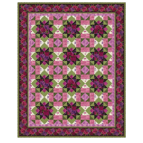 Orchid Fabric Kit w/pattern, Gift ideas, Chong a Hwang, Quilt fabric kit, Cotton, Fabric by Timeless Treasures