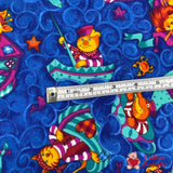 Rare Vintage Fabric, Shipmates Ahoy, FLANNEL by The Woodrow Studio, London England