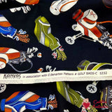Golf Bags fabric, Tee Time, Golf Cotton Quilting Fabric, Benartex BT-05232.12