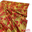 Christmas Splendor Red fabric, Gold metallic, Quilt, Craft, Cotton, Quilters fabric HG8321M-8