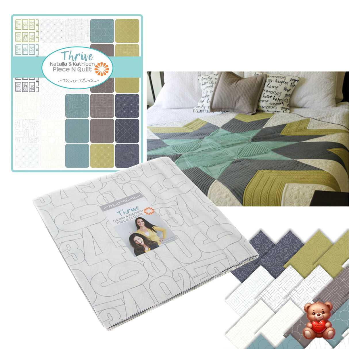 Thrive Layered Cake, Moda Fabrics, Gift ideas, Quilting Cotton Fabric 10900LC