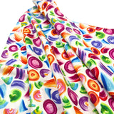 All About Color, Cotton Quilting fabric, multi colour brush strokes on Cream background, Benartex BT8669-09