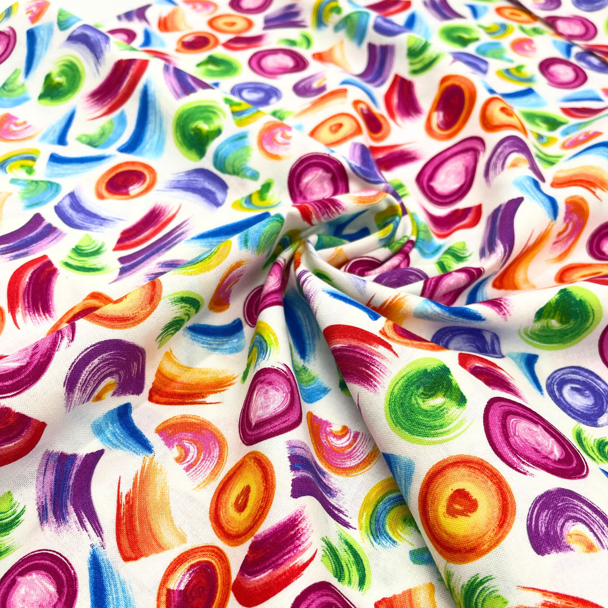 Swish of fabric of All About Color, by Benartex for Kanvas