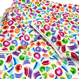 folded fabric of All About Color, showing drape of fabric