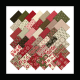 Petite Maisons De Noel, French Gerneral Layer Cake, Cotton fabric by Moda Fabrics