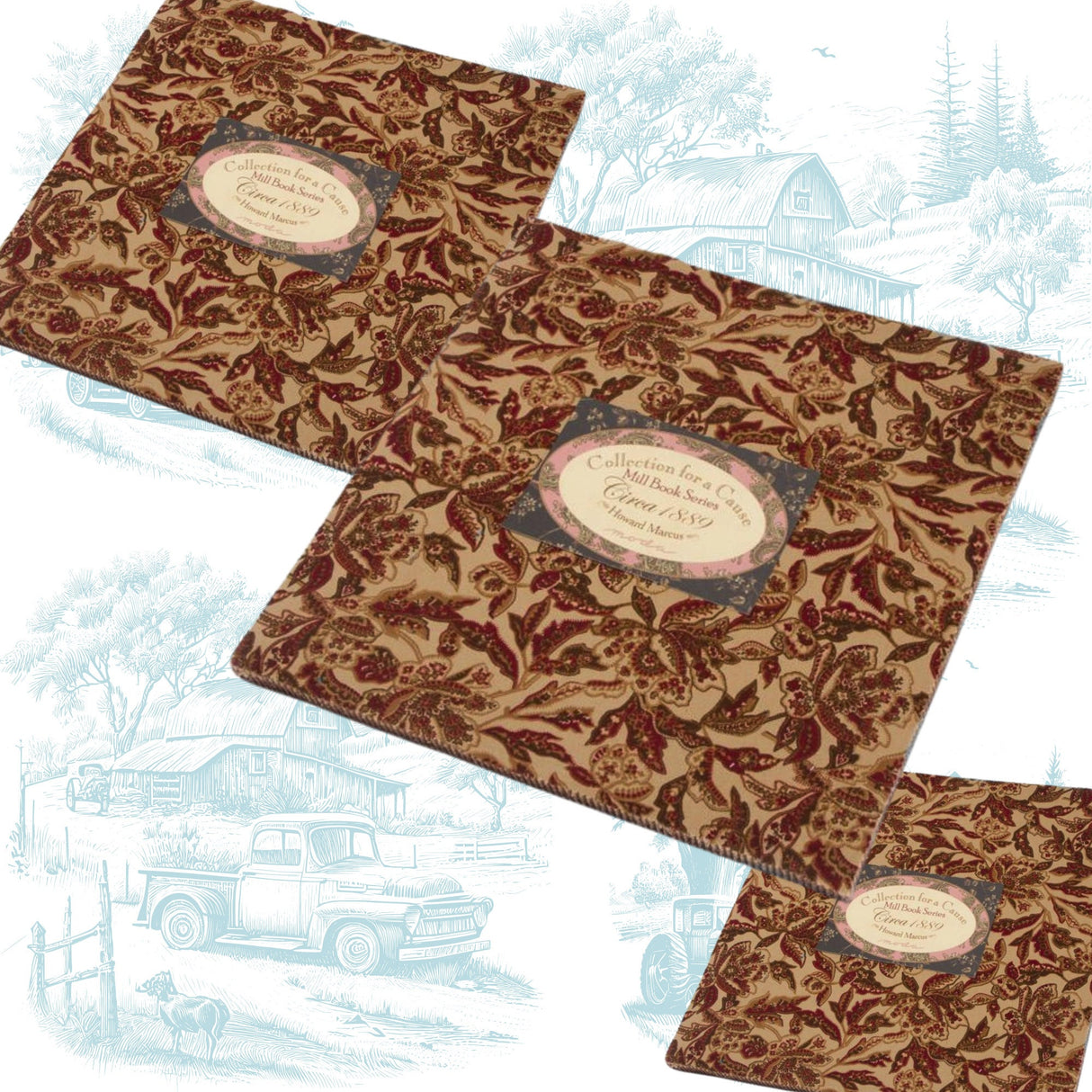 Collection for a Cause, Mill Book Series circa 1889, Cotton Quilting Fabric for Moda Fabrics