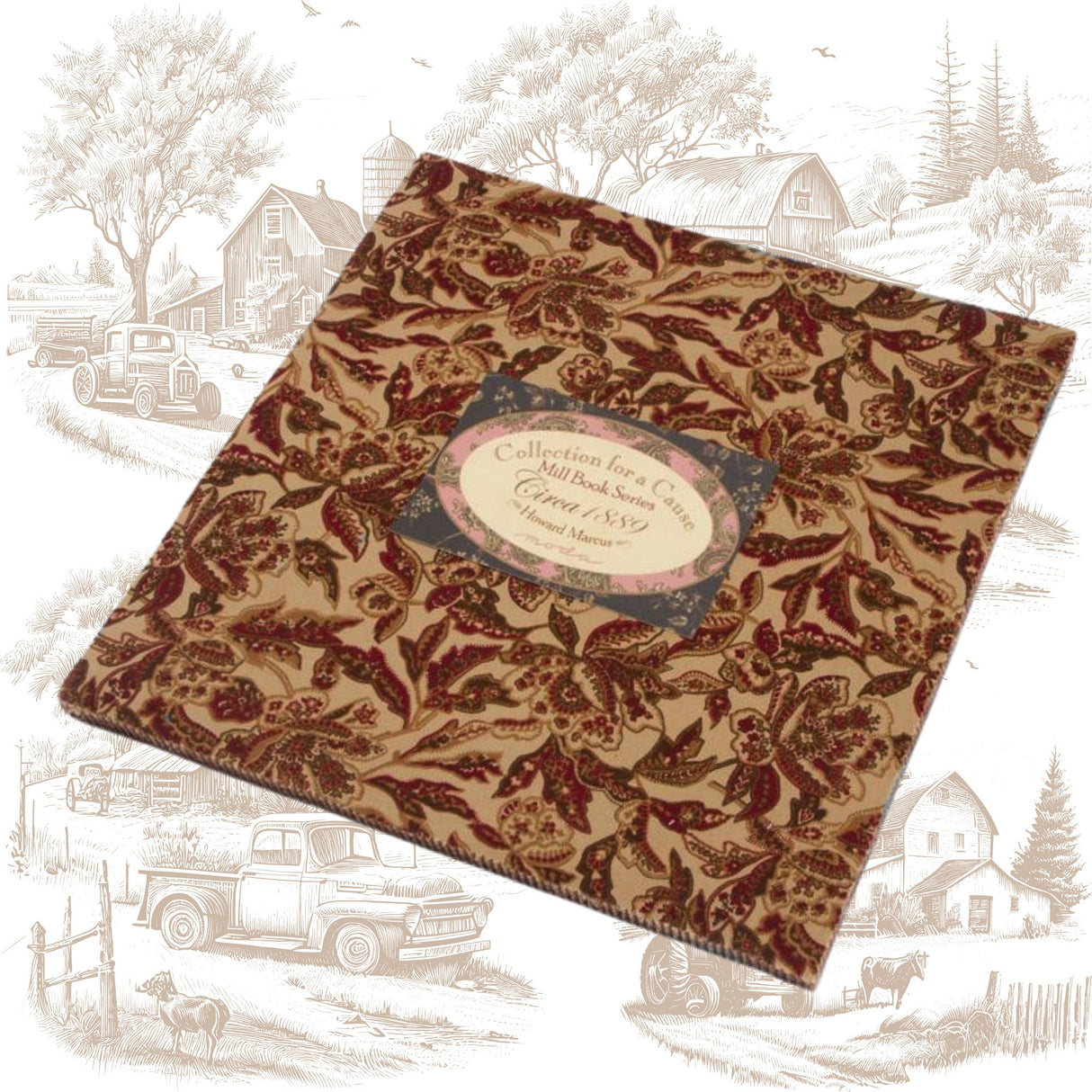 Collection for a Cause, Mill Book Series circa 1889, Cotton Quilting Fabric for Moda Fabrics