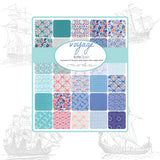 Voyage Layer cake, 42 piece Cotton Quilting fabric by Kate Spain, Moda Fabrics 27280LC