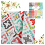 Cris Cross Quilt using Flower Mill fabric